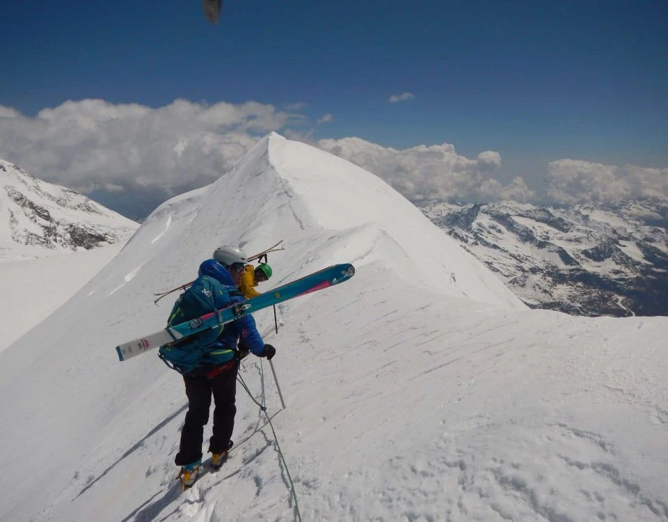 ALTA VIA del MONTE ROSA Con Mauro Piccione A. Guida Alpina